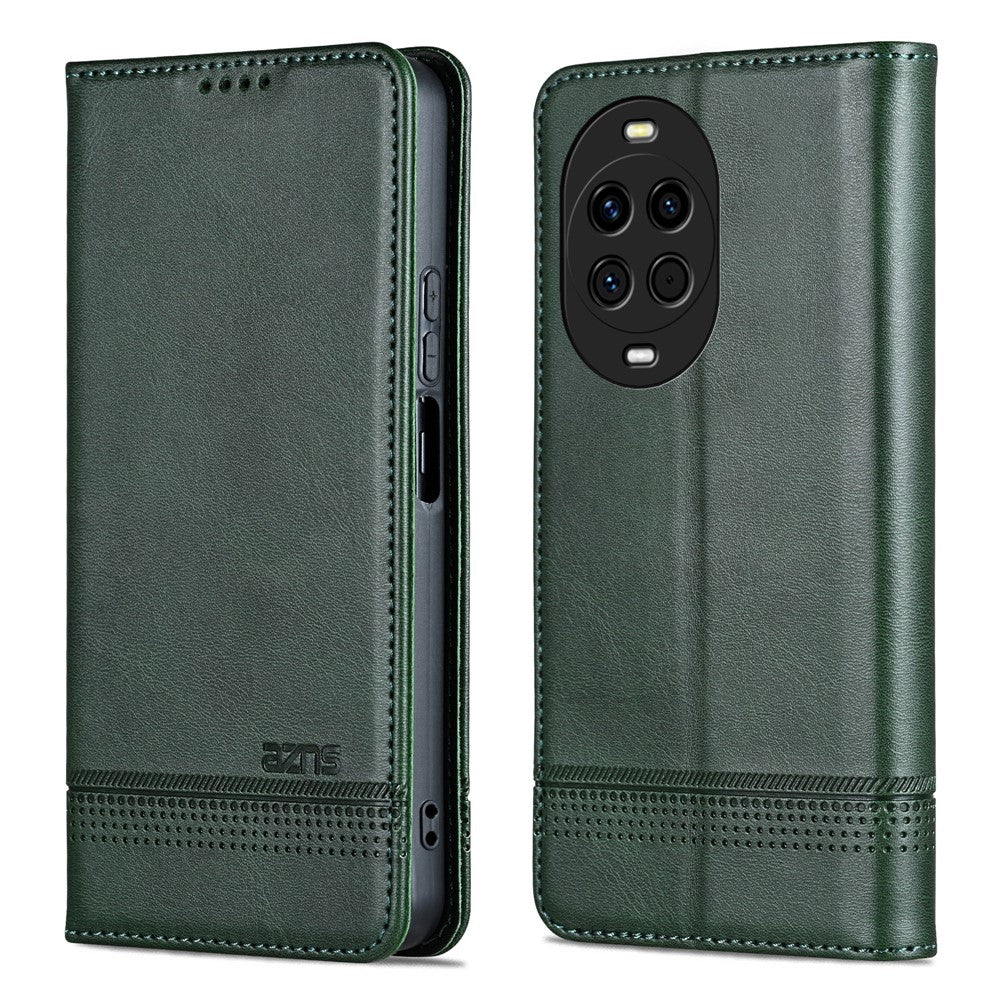 Étui portefeuille AZNS en cuir PU texturé pour Huawei Nova 14 5G 