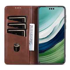 AZNS For Huawei nova 14 Pro 5G Case Cowhide Texture PU Leather Wallet Phone Cover