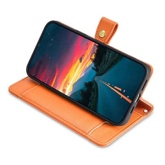 Étui portefeuille en cuir avec fermeture éclair et 2 sangles pour Samsung Galaxy S25 