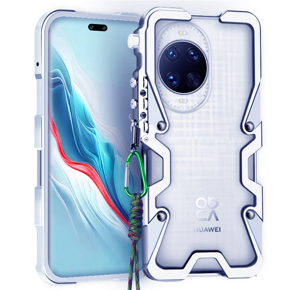 For Huawei nova 14 Ultra 5G Bumper Case Aluminium Alloy Metal Phone Shell Cover with Strap