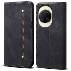 Coque en cuir anti-rayures pour Huawei Nova 14 5G, texture jean, support 