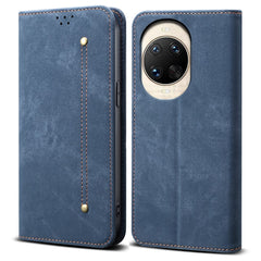 Coque en cuir anti-rayures pour Huawei Nova 14 5G, texture jean, support 