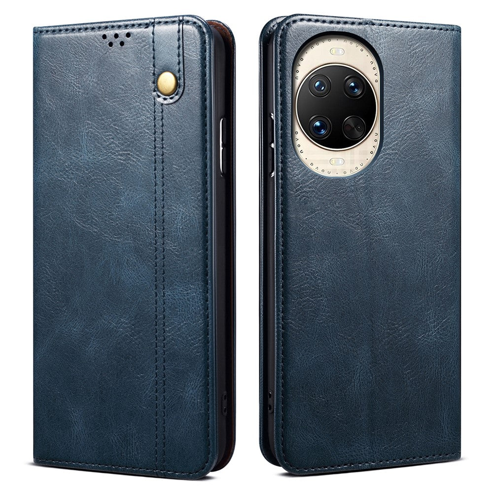 Coque portefeuille en cuir ciré avec support pour Huawei Nova 14 Ultra 5G 