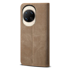 Coque en cuir anti-rayures pour Huawei Nova 14 Ultra 5G, texture jean, support 