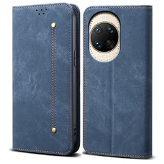 Coque en cuir anti-rayures pour Huawei Nova 14 Ultra 5G, texture jean, support 