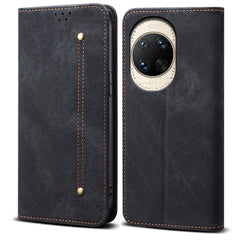 Coque en cuir anti-rayures pour Huawei Nova 14 Ultra 5G, texture jean, support 