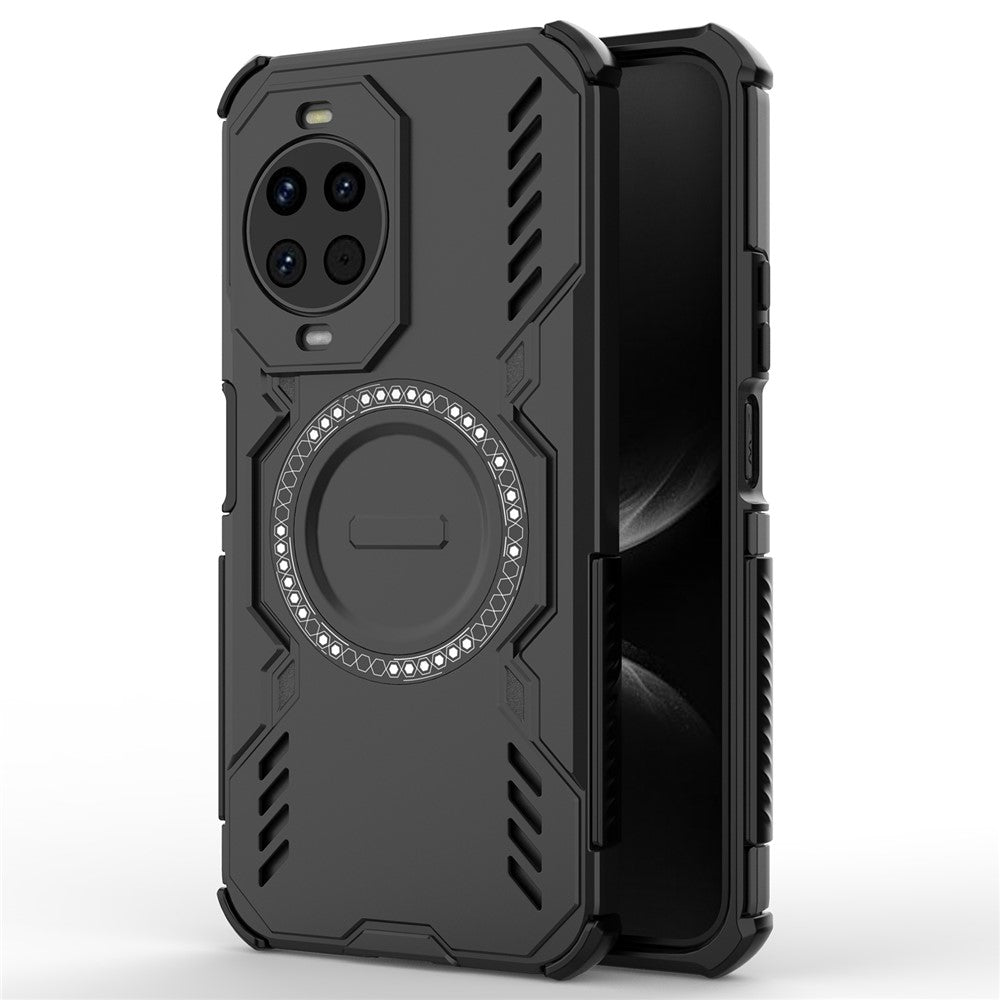 Coque magnétique pour Huawei Nova 14 5G, motif papillon, coque creuse en PC + TPU à dissipation thermique 