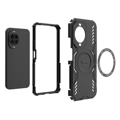 Für Huawei Nova 14 5G Magnetgehäuse Butterfly Armor Hohlwärmeableitung PC + TPU-Telefonabdeckung 