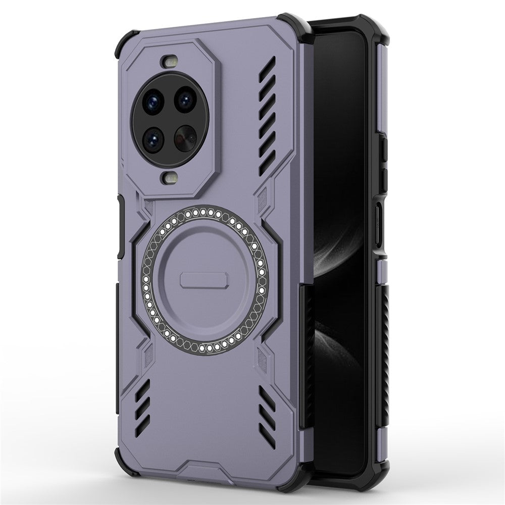 For Huawei nova 14 Pro 5G Magnetic Case Butterfly Armor Hollow Heat Dissipation PC + TPU Phone Cover