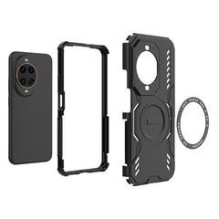 For Huawei nova 14 Ultra 5G Magnetic Case Butterfly Armor Hollow Heat Dissipation PC + TPU Phone Cover