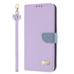 Étui portefeuille en cuir avec dragonne pour Huawei Nova 14 Pro 5G, motif nœud papillon 