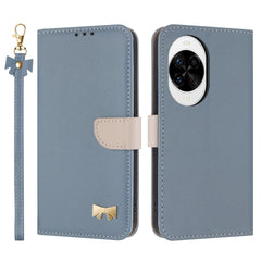 Étui portefeuille en cuir avec dragonne pour Huawei Nova 14 Pro 5G, motif nœud papillon 