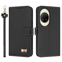 Étui portefeuille en cuir avec dragonne pour Huawei Nova 14 Ultra 5G 