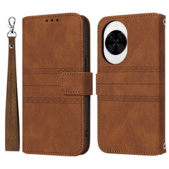 Für Huawei nova 14 5G Hülle Wallet Skin-Touch Leder Aufgedruckte Telefonabdeckung mit Handschlaufe 
