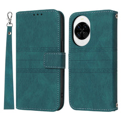 Für Huawei nova 14 5G Hülle Wallet Skin-Touch Leder Aufgedruckte Telefonabdeckung mit Handschlaufe 
