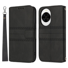Für Huawei nova 14 5G Hülle Wallet Skin-Touch Leder Aufgedruckte Telefonabdeckung mit Handschlaufe 