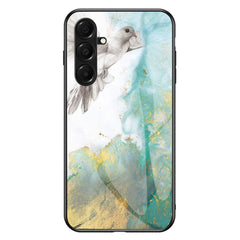 For Samsung Galaxy A17 5G / A26 5G Case Marble Pattern Tempered Glass + PC + TPU Protective Phone Cover