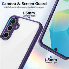 For Samsung Galaxy A26 5G / A17 5G Case Matte Skin Touch Clear PC + TPU Shockproof Phone Back Cover