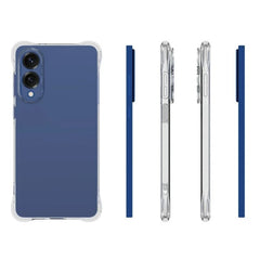 For Samsung Galaxy S25 Edge Clear TPU Case WANLONFENG TM Series 2.0mm Phone Back Cover