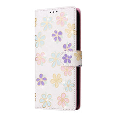 For Samsung Galaxy A17 5G / A26 5G Case RFID Blocking Flower Leather Phone Cover with Wrist Strap