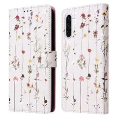 For Samsung Galaxy A17 5G / A26 5G Case RFID Blocking Flower Leather Phone Cover with Wrist Strap