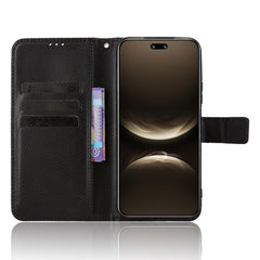 For Huawei nova 14 Pro 5G Leather Wallet Case with Strap Diamond Texture Phone Cover