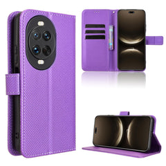 For Huawei nova 14 Pro 5G Leather Wallet Case with Strap Diamond Texture Phone Cover