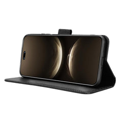 Étui portefeuille en cuir avec sangle pour Huawei Nova 14 5G, texture diamant 