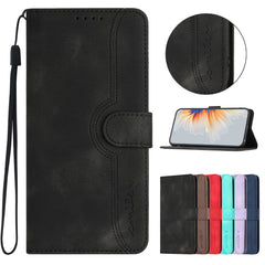 For Samsung Galaxy A17 5G / A26 5G Leather Case Wallet Stand Smile Imprinted Phone Cover with Strap