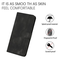 For Samsung Galaxy A17 5G / A26 5G Leather Case Wallet Stand Smile Imprinted Phone Cover with Strap