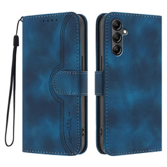 For Samsung Galaxy A17 5G / A26 5G Leather Case Wallet Stand Smile Imprinted Phone Cover with Strap