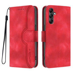 For Samsung Galaxy A17 5G / A26 5G Leather Case Wallet Stand Smile Imprinted Phone Cover with Strap
