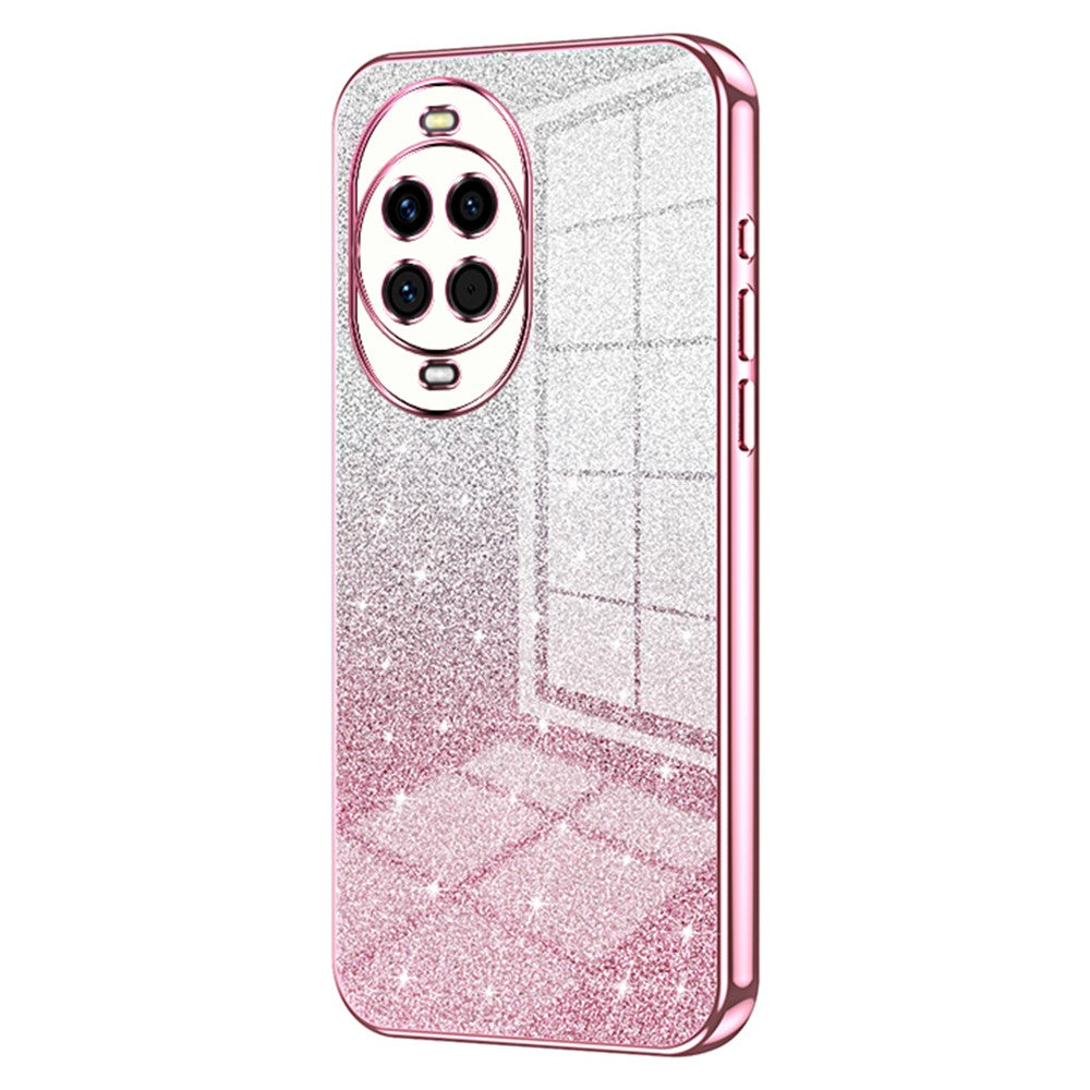 Coque de téléphone Huawei Nova 14 5G en TPU à paillettes et dégradé de galvanoplastie 