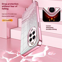 Für Huawei nova 14 5G Fall Galvanik Gradient Glitter TPU Telefon Abdeckung 