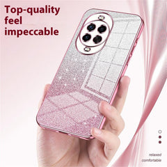 Coque de téléphone Huawei Nova 14 Pro 5G en TPU à paillettes et dégradé de galvanoplastie 