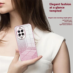 Coque de téléphone Huawei Nova 14 Pro 5G en TPU à paillettes et dégradé de galvanoplastie 
