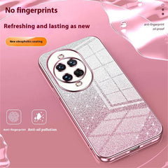 Coque de téléphone Huawei Nova 14 Ultra 5G en TPU à paillettes et dégradé de galvanoplastie 