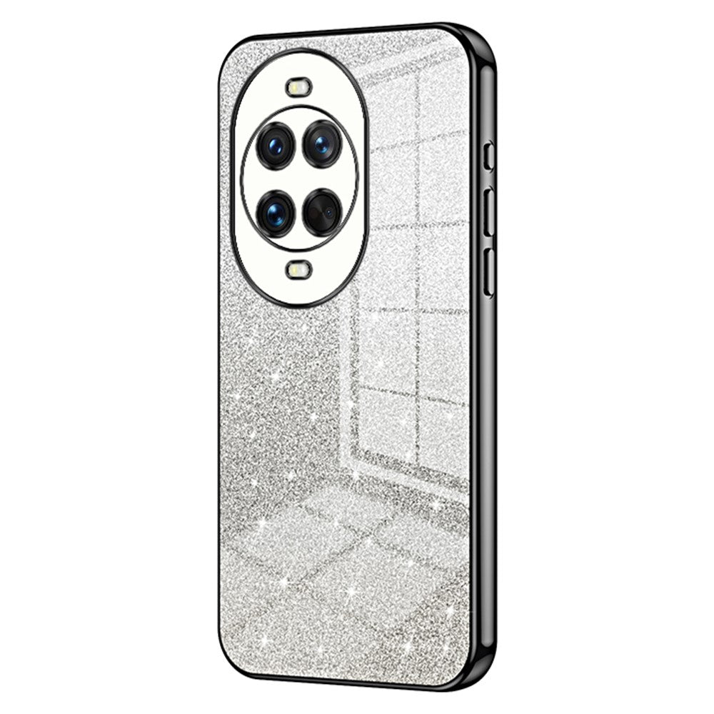 Coque de téléphone Huawei Nova 14 Ultra 5G en TPU à paillettes et dégradé de galvanoplastie 