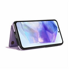 For Samsung Galaxy A36 5G Leather Back Cover Zipper Wallet Kickstand Phone Case with Shoulder Strap