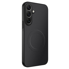 For Samsung Galaxy A17 5G / A26 5G Case Compatible with MagSafe WANLONFENG TQ Series Carbon Fiber Texture PC TPU Phone Cover