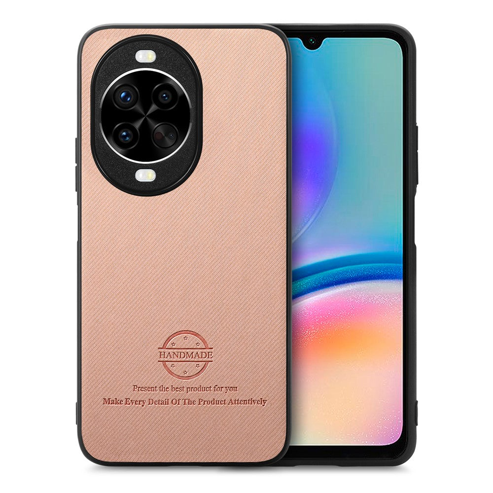 Für Huawei nova 14 Pro 5G Leder-Telefonrückseite mit Stofftextur 