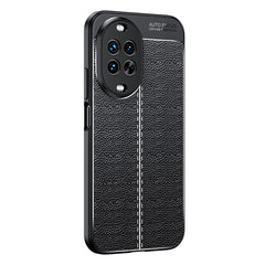 For Huawei nova 14 Pro 5G Case Litchi Texture TPU Flexible Phone Cover, Black