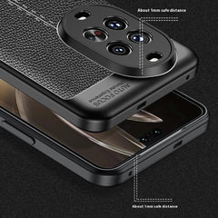 For Huawei nova 14 Pro 5G Case Litchi Texture TPU Flexible Phone Cover, Black