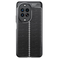 Coque souple en TPU pour Huawei Nova 14 Ultra 5G, texture Litchi, noire 