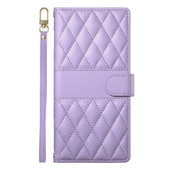For Huawei nova 14 Ultra 5G Case Rhombus Stitching Wallet Stand Leather Phone Cover with Long  /  Short Strap