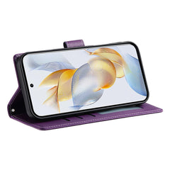 Coque portefeuille magnétique en cuir texturé Litchi pour Huawei Nova 14 Pro 5G avec dragonne 
