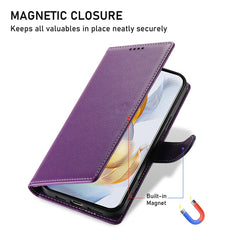 Coque portefeuille magnétique en cuir texturé Litchi pour Huawei Nova 14 Pro 5G avec dragonne 