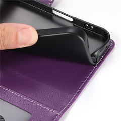 Coque portefeuille magnétique en cuir texturé Litchi pour Huawei Nova 14 Pro 5G avec dragonne 