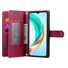 For Huawei nova 14 Ultra 5G Case Zipper Pocket Wallet Leather Phone Cover with Straps