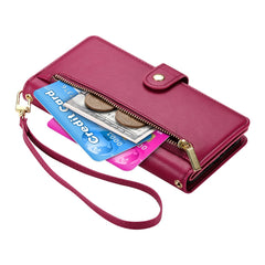 For Huawei nova 14 Ultra 5G Case Zipper Pocket Wallet Leather Phone Cover with Straps